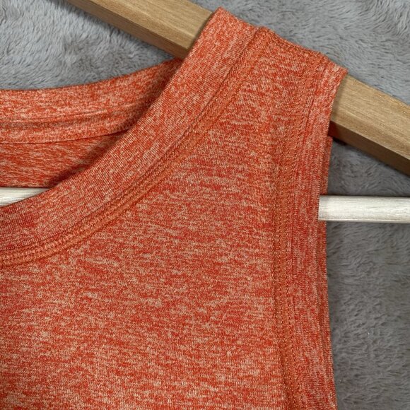Athleta Uptempo Tank S Athletic Workout Top Loose Relaxed Fit Heather Orange - Picture 3 of 10